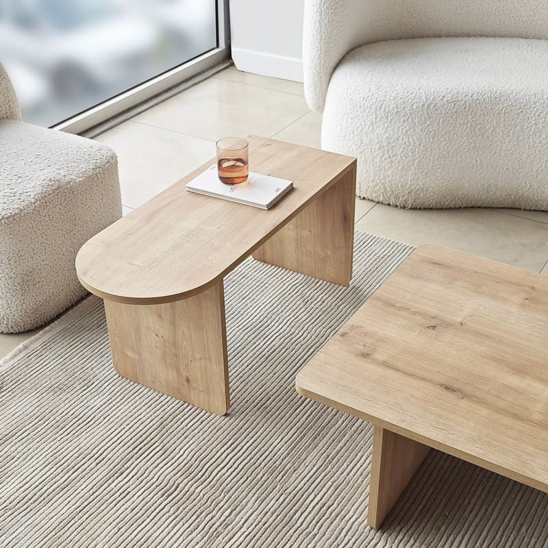 Djarhint Sofabordsett 82 cm - Bronze og Sapphire Oak - Møbler - Bord - Sofabord