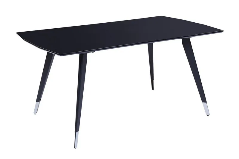 Dolbeau Spisebord 90x160 cm, Svart/Sølv