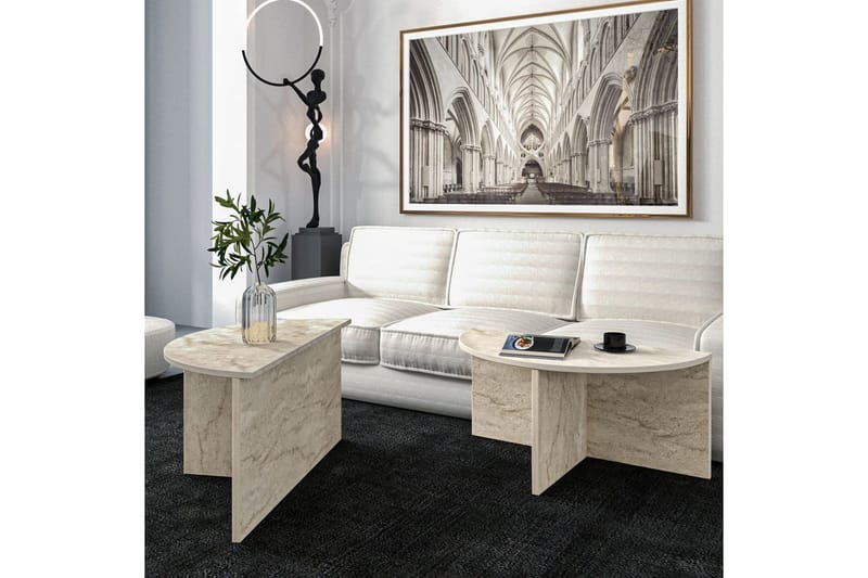 Dolcer Sofabord 70 cm - Ivory - Møbler - Bord - Sofabord