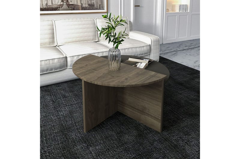 Dolcer Sofabord 70 cm - Lysfarget tre/Antrasitt - Møbler - Bord - Sofabord