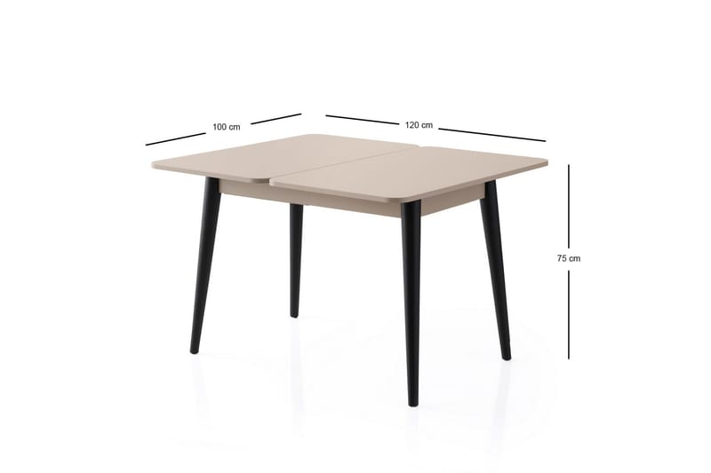 Dolcer Spisebord 100 cm Rektangulært - Brun - Møbler - Bord - Spisebord & kjøkkenbord