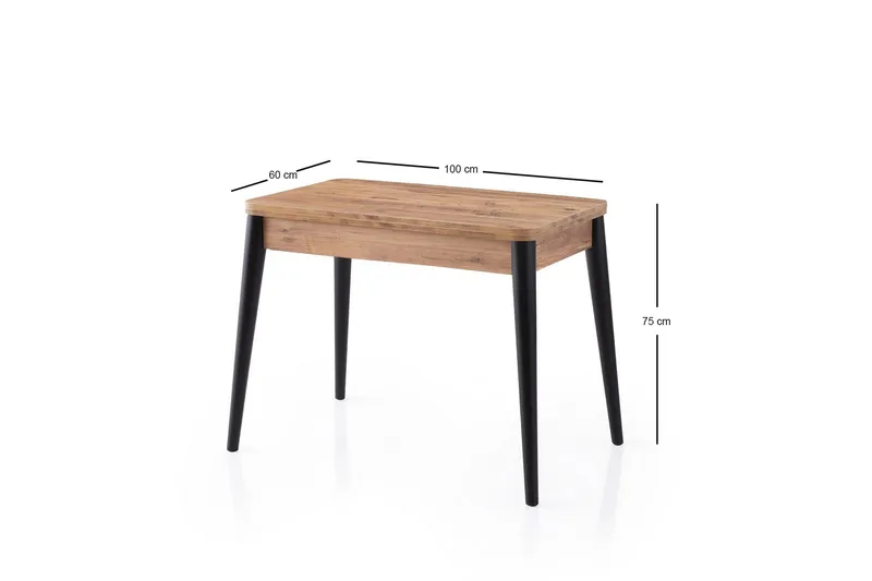 Dolcer Spisebord 100 cm Rektangulært - Brun - Møbler - Bord - Spisebord & kjøkkenbord