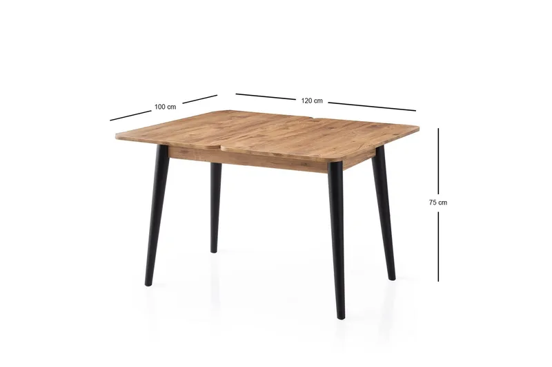 Dolcer Spisebord 100 cm Rektangulært - Brun - Møbler - Bord - Spisebord & kjøkkenbord