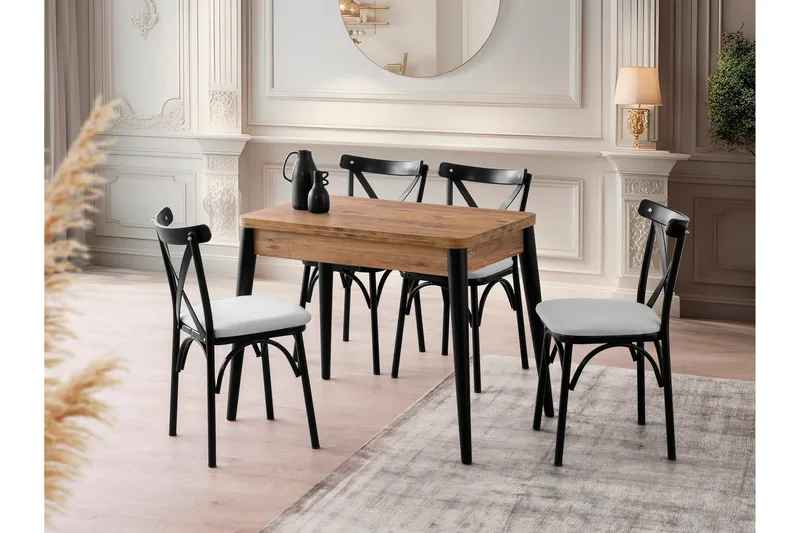 Dolcer Spisebord 100 cm Rektangulært - Brun - Møbler - Bord - Spisebord & kjøkkenbord