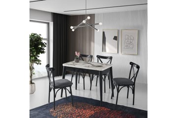 Dolcer Spisebord 100 cm Rektangulært - Hvit Marmor - Møbler - Bord - Spisebord & kjøkkenbord