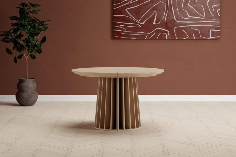 Dope rundt spisebord 120 cm, Natur