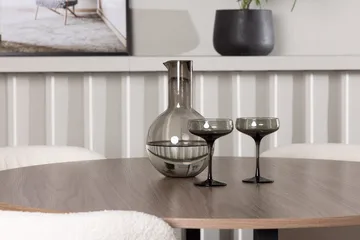 Durango Spisebord 120 cm Rundt med 4 Edina Spisestoler - Møbler - Bord - Spisegrupper