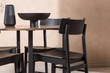 Durango spisebord 120 cm rundt med 4 Montros spisestoler - Møbler - Bord - Spisegrupper