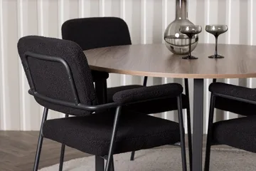 Durango spisebord 120 cm rundt med 4 Yesterday spisestoler - Møbler - Bord - Spisegrupper