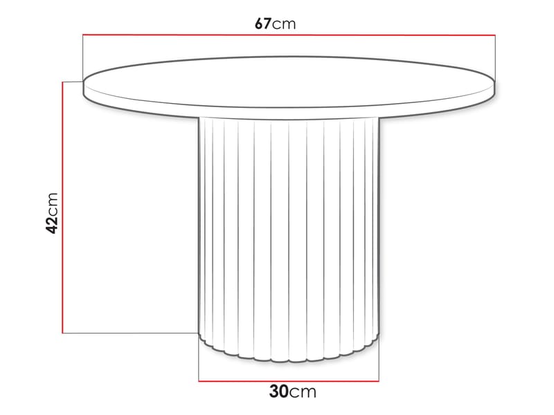 Durvan Sofabord 67 cm - Møbler - Bord - Sofabord
