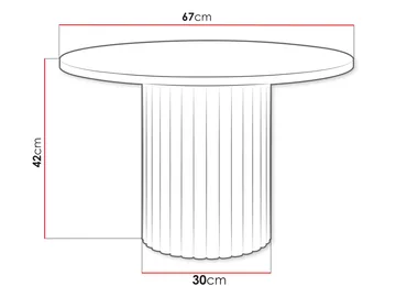 Durvan Sofabord 67 cm - Møbler - Bord - Sofabord
