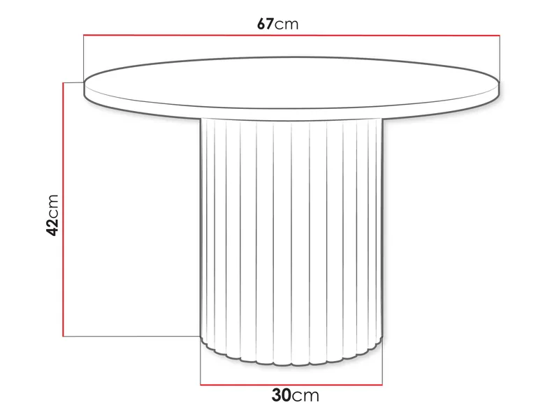 Durvan Sofabord 67 cm - Møbler - Bord - Sofabord