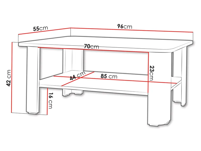Durvan Sofabord 96 cm - Møbler - Bord - Sofabord