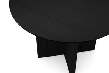 Edda Rundt Spisebord 110 cm Finér - Svartbeiset eik - Møbler - Bord - Spisebord & kjøkkenbord