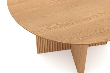 Edda Rundt Spisebord 130 cm Finér - Eik - Møbler - Bord - Spisebord & kjøkkenbord