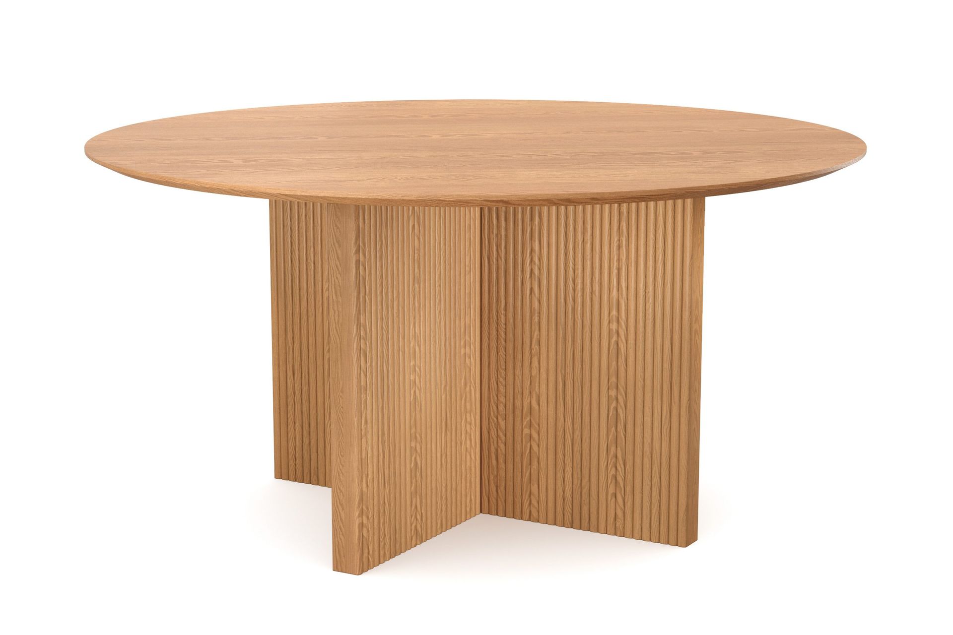 Edda Rundt Spisebord 150 cm Finér - Eik