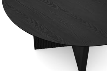 Edda Rundt Spisebord 150 cm Finér - Svart - Møbler - Bord - Spisebord & kjøkkenbord