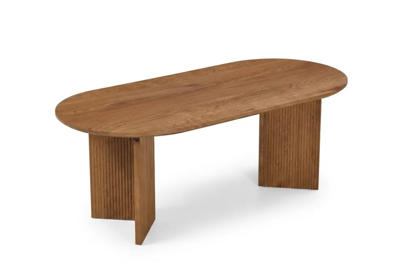 Edda Sofabord Ovalt 120 cm, Eik