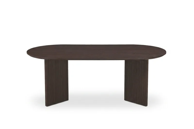 Edda Sofabord Ovalt 120 cm - Røkt eik - Møbler - Bord - Sofabord