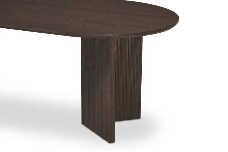 Edda Sofabord Ovalt 120 cm - Røkt eik - Møbler - Bord - Sofabord