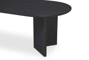 Edda Sofabord Ovalt 120 cm - Svartbeiset eik - Møbler - Bord - Sofabord