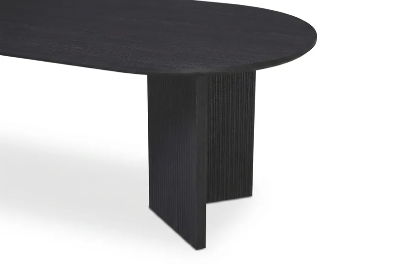 Edda Sofabord Ovalt 120 cm - Svartbeiset eik - Møbler - Bord - Sofabord