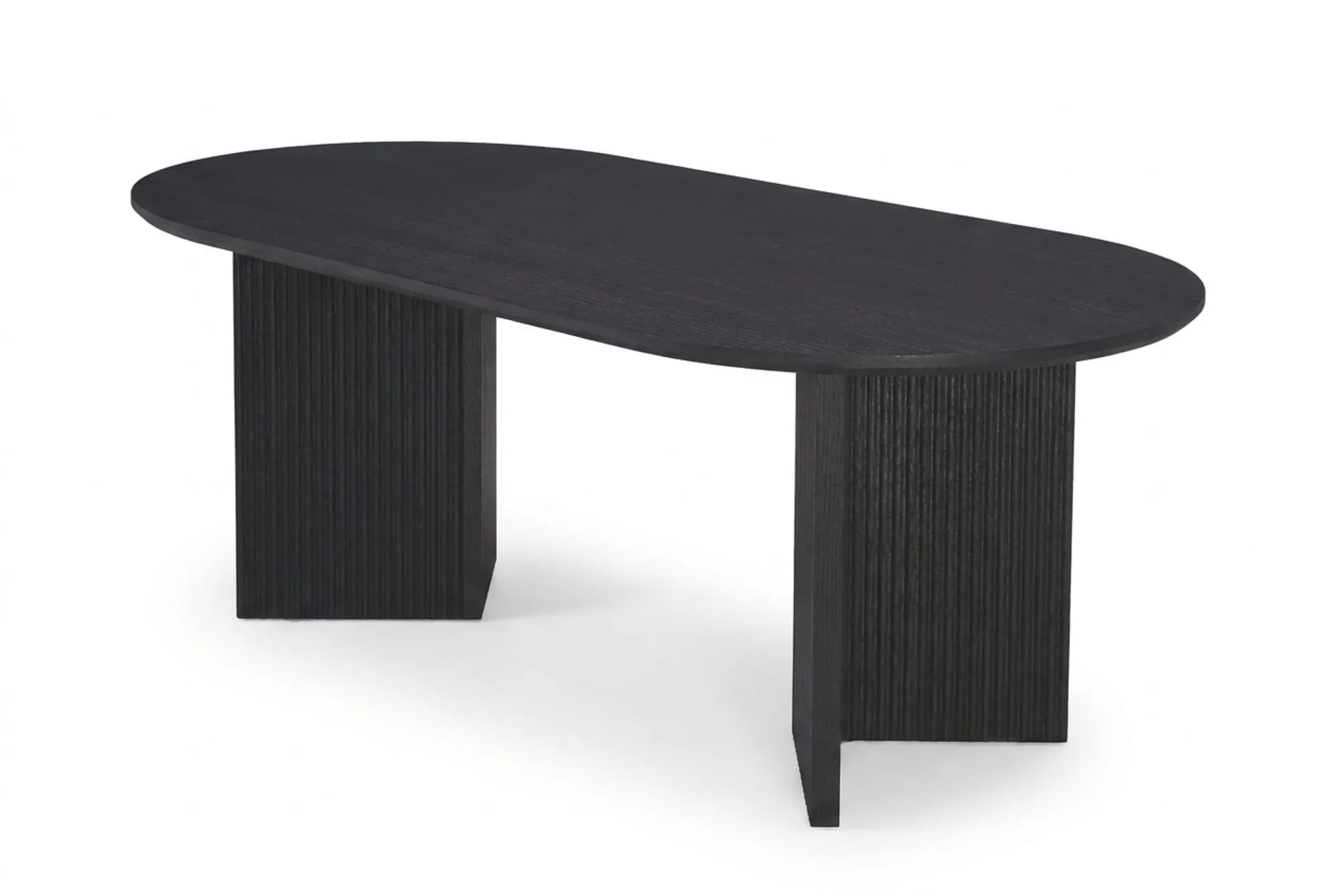 Edda Sofabord Ovalt 120 cm - Svartbeiset eik