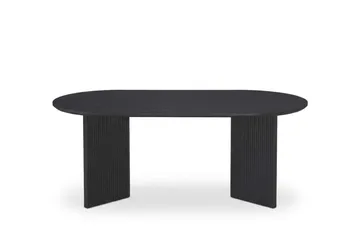 Edda Sofabord Ovalt 120 cm - Svartbeiset eik - Møbler - Bord - Sofabord