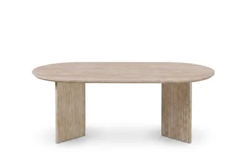 Edda Sofabord Ovalt 120 cm - Travertin - Møbler - Bord - Sofabord