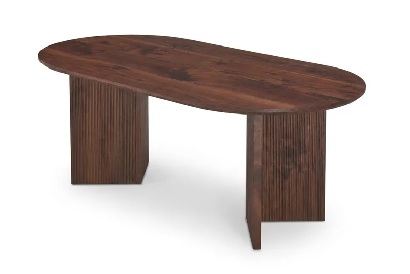 Edda sofabord ovalt 120 cm, Valnøtt