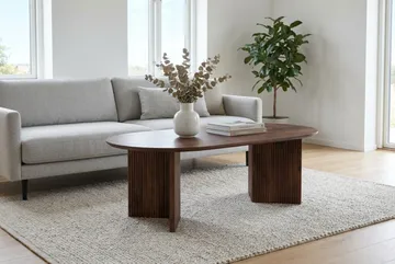 Edda Sofabord Ovalt 120 cm - Valnøtt - Møbler - Bord - Sofabord