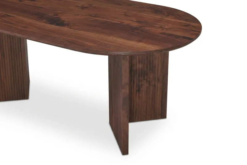 Edda sofabord ovalt 120 cm - Valnøtt - Møbler - Bord - Sofabord