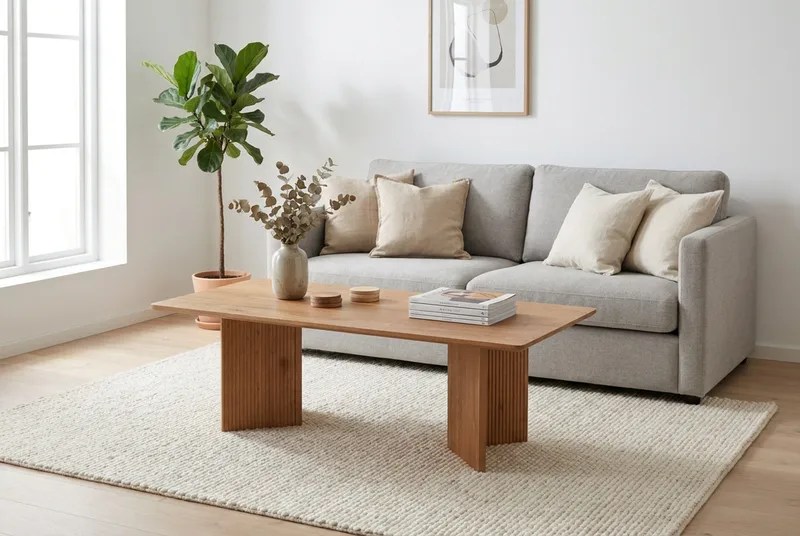 Edda Sofabord Rektangulært 120 cm - Eik - Møbler - Bord - Sofabord