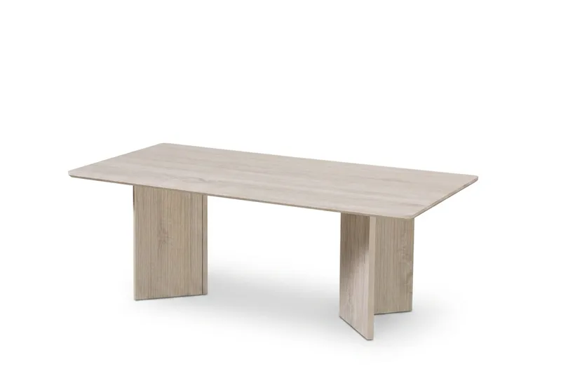Edda Sofabord Rektangulært 120 cm, Hvitlasert