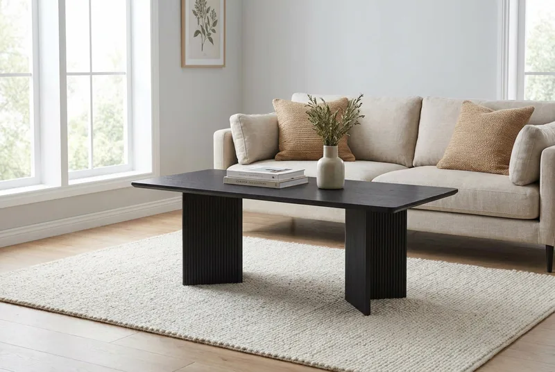 Edda Sofabord Rektangulært 120 cm - Svart - Møbler - Bord - Sofabord
