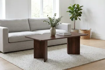Edda Sofabord Rektangulært 120 cm - Valnøtt - Møbler - Bord - Sofabord