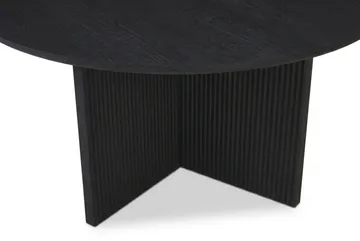 Edda Sofabord Rundt 85 cm - Svartbeiset eik - Møbler - Bord - Sofabord