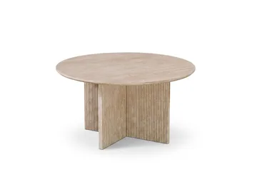 Edda Sofabord Rundt 85 cm - Travertin - Møbler - Bord - Sofabord