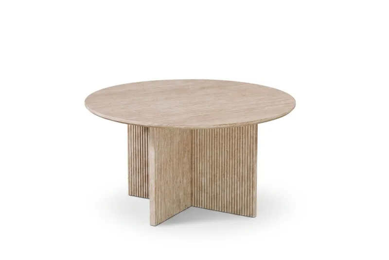 Edda sofabord rundt 85 cm - Travertin - Møbler - Bord - Sofabord