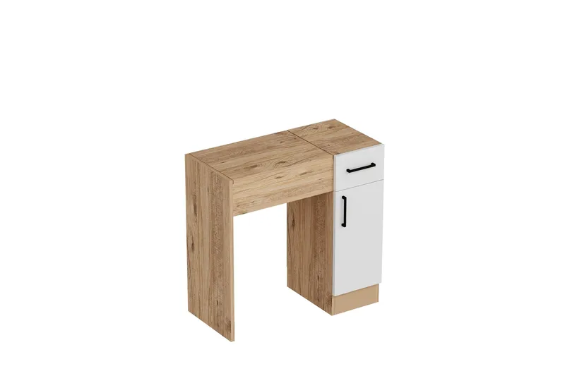 Elgar Sminkebord 77 cm, Brun/Hvit