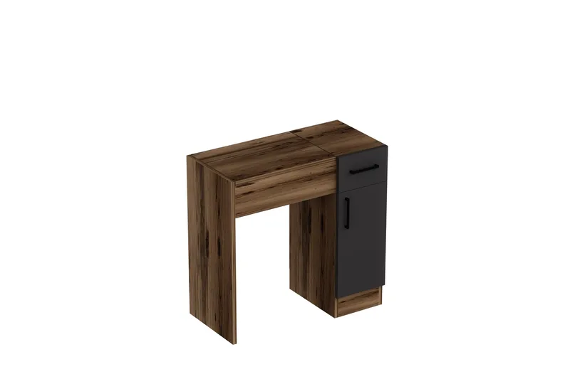 Elgar Sminkebord 77 cm, Lys brun/Antrasitt