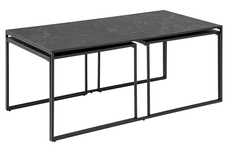 Elgrau Sofabord 120x60 cm, Sort