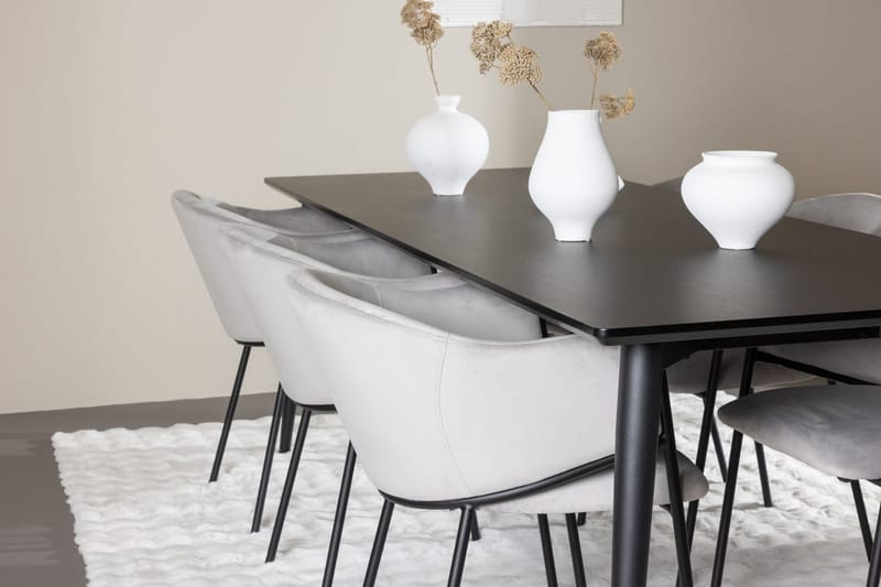 Ellis spisebord 230x85 cm med 6 Evelina armstoler - Møbler - Bord - Spisegrupper