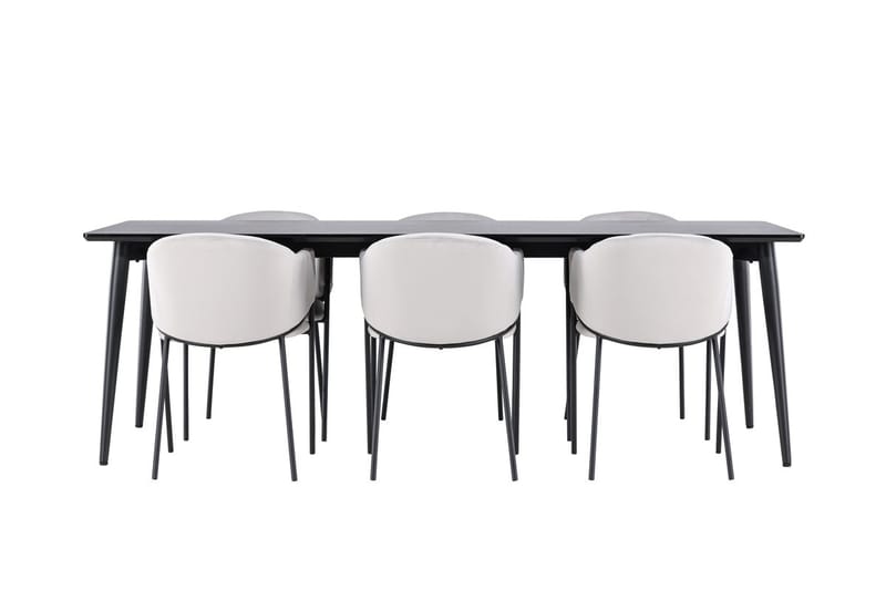 Ellis spisebord 230x85 cm med 6 Evelina armstoler - Møbler - Bord - Spisegrupper
