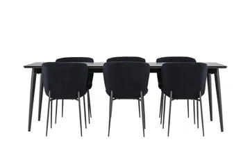 Ellis spisebord 230x85 cm med 6 Modesto spisestoler - Møbler - Bord - Spisegrupper