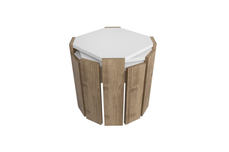 Elvaran Sofabord 44,5 cm - Brun/Hvit - Møbler - Bord - Sofabord