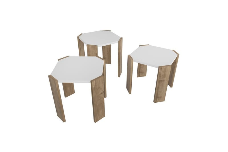 Elvaran Sofabord 44,5 cm - Brun/Hvit - Møbler - Bord - Sofabord