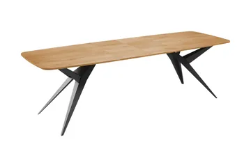 Elvora Matbord 160 cm Rektangulær - Grå/Svart - Møbler - Bord - Spisebord & kjøkkenbord