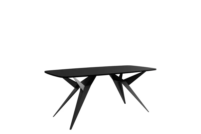 Elvora Matbord 160 cm Rektangulær - Svart - Møbler - Bord - Spisebord & kjøkkenbord