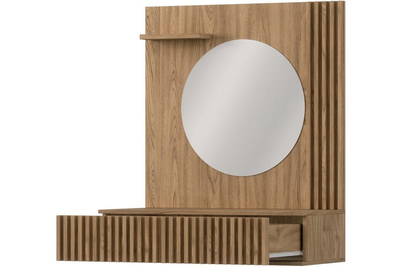 Entsian Sminkebord 85x40 cm - Brun - Møbler - Bord - Sminkebord & toalettbord - Sminkebord med speil